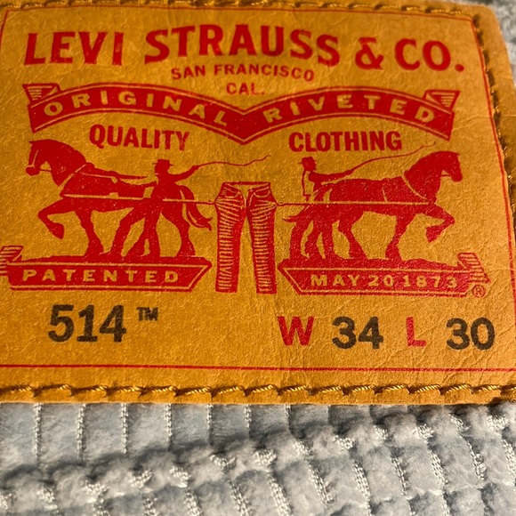 Levis men 514 straight light blue corduroy pants (2 sizes available) - Picture 4 of 6